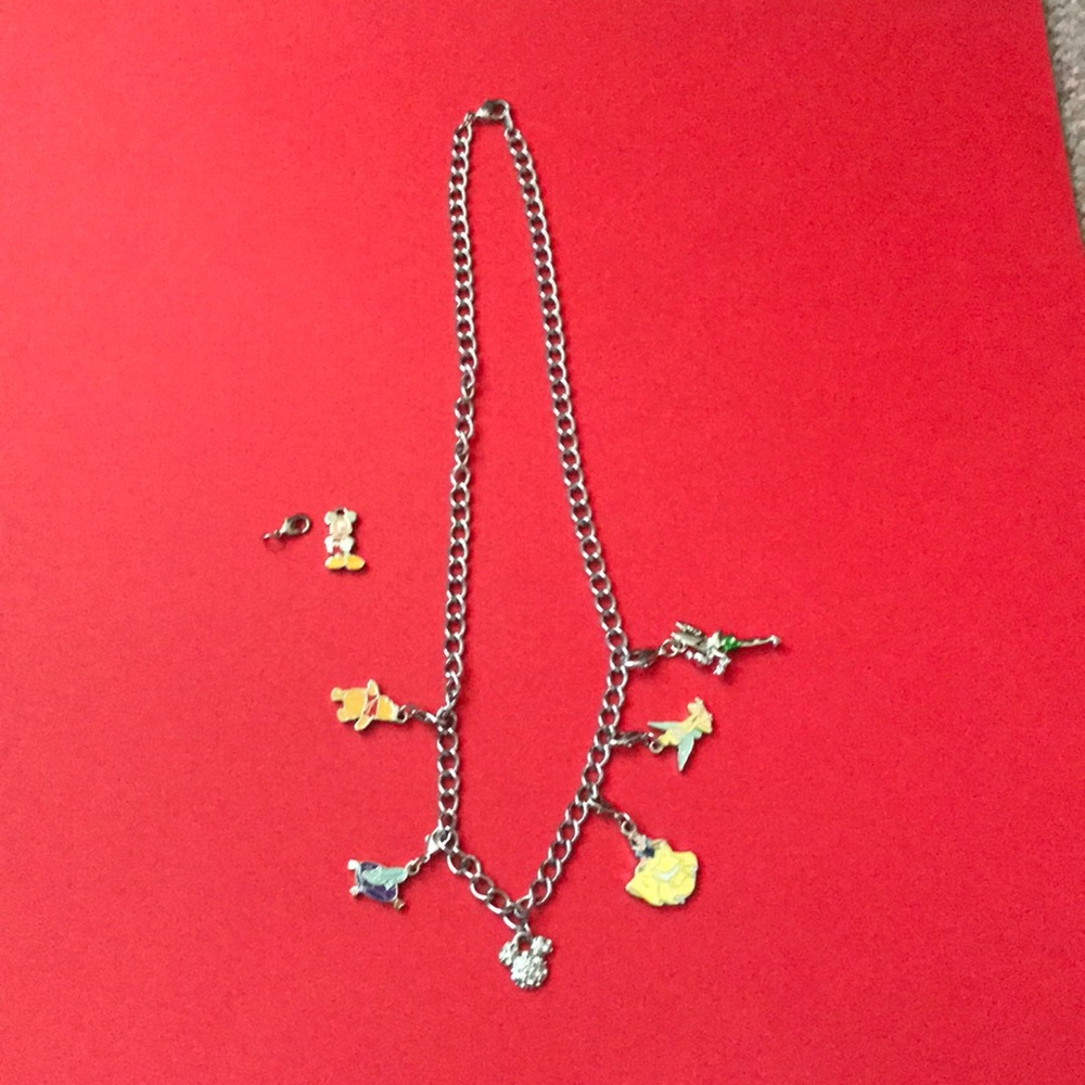 Disney Mickey Mouse charm necklace adjustable